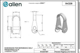 Allen公式図面・取扱説明書 (A4328)