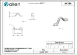 Allen公式図面・取扱説明書 (A4388)