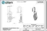 Allen公式図面・取扱説明書 (A4393HK)