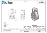 Allen公式図面・取扱説明書 (A4568)