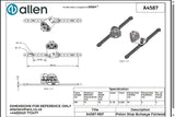Allen公式図面・取扱説明書 (A4587)