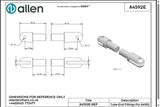 Allen公式図面・取扱説明書 (A4592E)