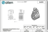Allen公式図面・取扱説明書 (A4593)