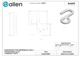 Allen公式図面・取扱説明書 (A4659)