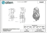 Allen公式図面・取扱説明書 (A4669)