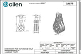 Allen公式図面・取扱説明書 (A4679)