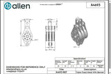 Allen公式図面・取扱説明書 (A4693)