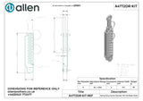 Allen公式図面・取扱説明書 (A4772DR-KIT)
