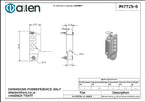 Allen公式図面・取扱説明書 (A4772S-6)