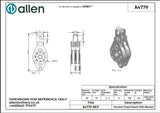 Allen公式図面・取扱説明書 (A4779)