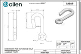 Allen公式図面・取扱説明書 (A4869)