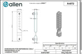 Allen公式図面・取扱説明書 (A4872)
