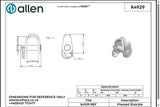 Allen公式図面・取扱説明書 (A4929)
