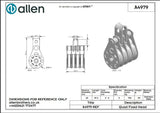 Allen公式図面・取扱説明書 (A4979)