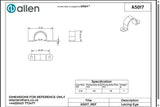 Allen公式図面・取扱説明書 (A5017)