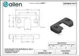 Allen公式図面・取扱説明書 (A5198BASE-M5NUT)