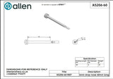 Allen公式図面・取扱説明書 (A5206-60)