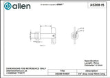 Allen公式図面・取扱説明書 (A5208-15)