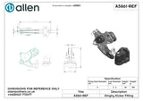 Allen公式図面・取扱説明書 (A5861)