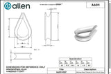 Allen公式図面・取扱説明書 (A6011)