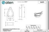 Allen公式図面・取扱説明書 (A6013)