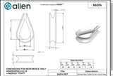Allen公式図面・取扱説明書 (A6014)