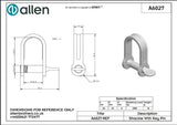 Allen公式図面・取扱説明書 (A6027)