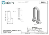 Allen公式図面・取扱説明書 (A6028)