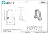 Allen公式図面・取扱説明書 (A6035)