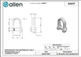 Allen公式図面・取扱説明書 (A6037)