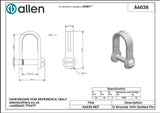 Allen公式図面・取扱説明書 (A6038)