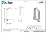 Allen公式図面・取扱説明書 (A6039)