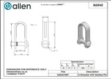 Allen公式図面・取扱説明書 (A6040)