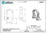 Allen公式図面・取扱説明書 (A6045)