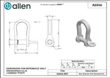 Allen公式図面・取扱説明書 (A6046)