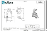 Allen公式図面・取扱説明書 (A6060)