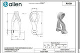 Allen公式図面・取扱説明書 (A6061)