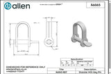 Allen公式図面・取扱説明書 (A6065)