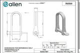 Allen公式図面・取扱説明書 (A6066)
