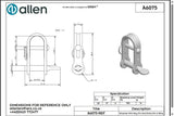 Allen公式図面・取扱説明書 (A6075)