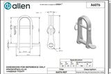 Allen公式図面・取扱説明書 (A6076)