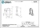 Allen公式図面・取扱説明書 (A6078)