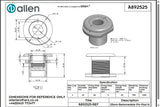 Allen公式図面・取扱説明書 (A892525)