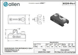 Allen公式図面・取扱説明書 (A9219-PIN-1)