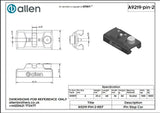 Allen公式図面・取扱説明書 (A9219-PIN-2)