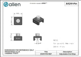 Allen公式図面・取扱説明書 (A9219-PIN)
