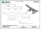 Allen公式図面・取扱説明書 (AY7106A)