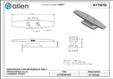 Allen公式図面・取扱説明書 (AY7107B)