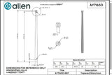 Allen公式図面・取扱説明書 (AY7165D)
