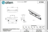 Allen公式図面・取扱説明書 (AY9185)